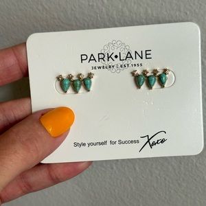 Park Lane Turquoise Climber Studs
